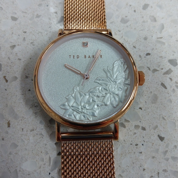 NWT Ted Baker Rose Gold Chain Strap Watch - Picture 14 of 14